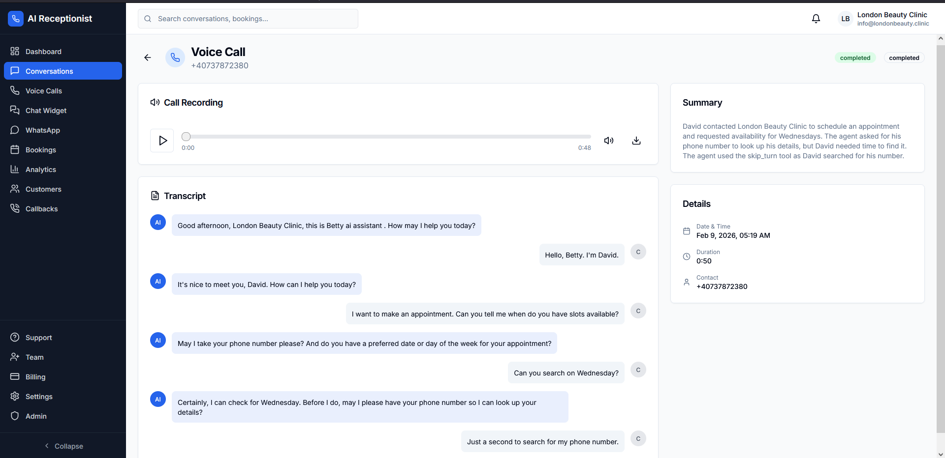 Spraakoproep Transcript